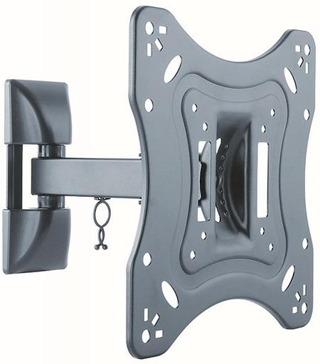 Кронштейн для телевизора Ultramounts UM 865 черный 23"-42" макс.20кг настенный поворотно-выдвижной и наклонный фото 1