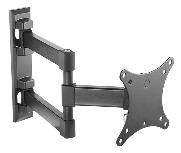 Кронштейн для телевизора Ultramounts UM 893 черный 13"-27" макс.20кг настенный поворотно-выдвижной и наклонный фото 1