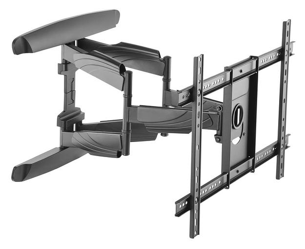 Кронштейн для телевизора Ultramounts UM 912 черный 37"-75" макс.45кг настенный поворотно-выдвижной и наклонный фото 1