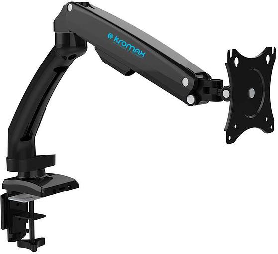 Кронштейн для мониторов ЖК Kromax OFFICE-8 черный 15"-32" макс.8кг настольный поворот и наклон верт.перемещ. фото 1