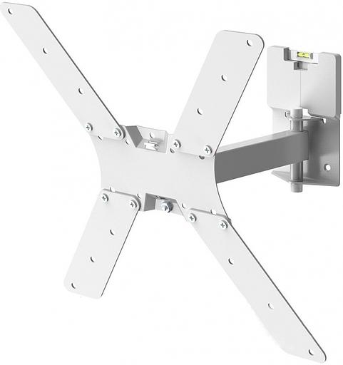 Кронштейн для телевизора Holder LCD-5520-B белый 32"-55" макс.45кг настенный поворотно-выдвижной и наклонный фото 1