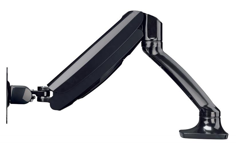 Кронштейн для мониторов ЖК Hama Fullmotion черный-26" макс.5кг крепление к столешнице поворот и наклон фото 3