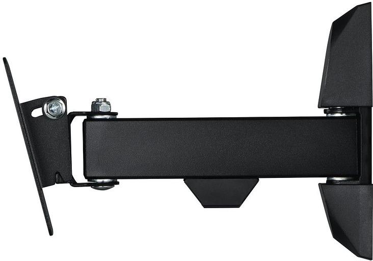 Кронштейн для телевизора Hama H-118113 черный 10"-26" макс.20кг настенный поворот и наклон фото 2