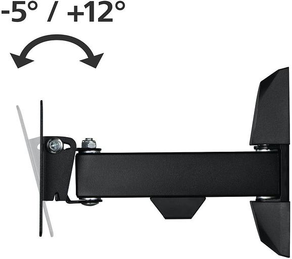 Кронштейн для телевизора Hama H-118113 черный 10"-26" макс.20кг настенный поворот и наклон фото 10