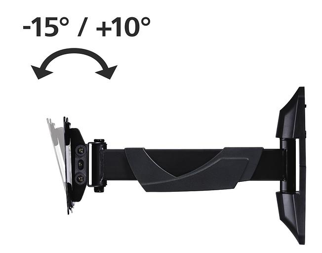 Кронштейн для телевизора Hama FULLMOTION черный 10"-26" макс.25кг настенный фото 6