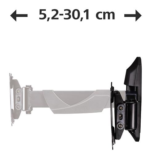 Кронштейн для телевизора Hama FULLMOTION черный 10"-26" макс.25кг настенный фото 8