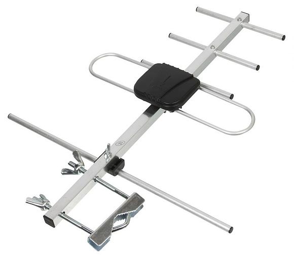 Антенна телевизионная Hyundai H-TAE100 5дБ пассивная серебристый фото 2