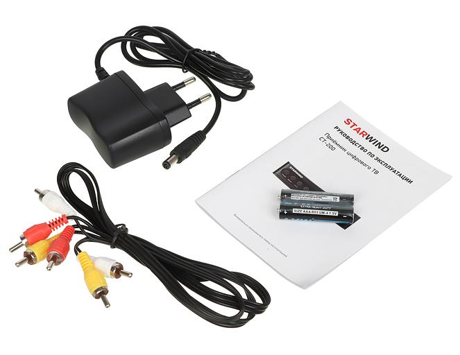 Ресивер DVB-T2 Starwind CT-200 черный фото 6