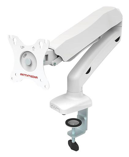 Кронштейн для мониторов Arm Media LCD-T21w белый 15"-32" макс.6.5кг настольный поворот и наклон верт.перемещ. фото 1