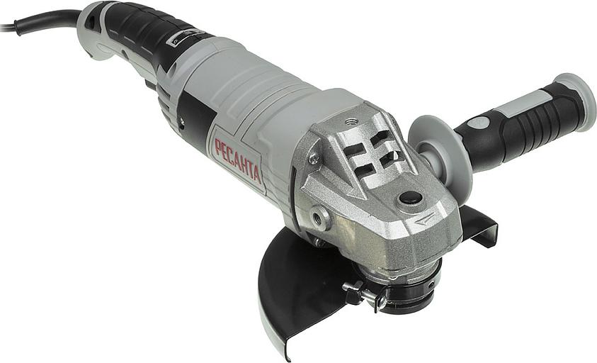 Углошлифовальная машина Ресанта УШМ-150/1400Э 1400Вт 10500об/мин рез.шпин.:M14 d=150мм фото 2