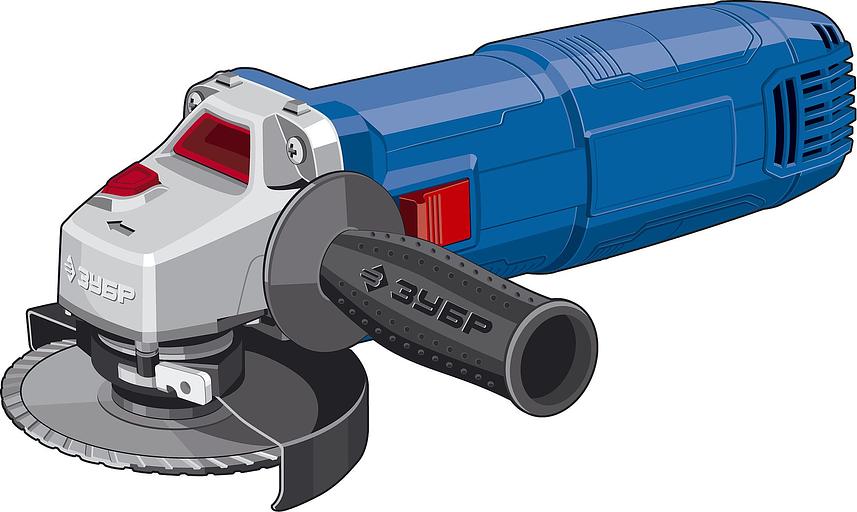 Углошлифовальная машина Зубр УШМ-П115-750 750Вт 11000об/мин рез.шпин.:M14 d=115мм фото 1