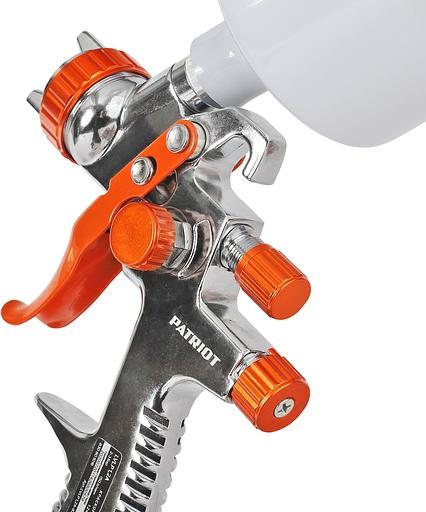 Краскораспылитель Patriot LVLP 1.2A 150л/мин соп.:1.2мм бак:0.6л фото 4