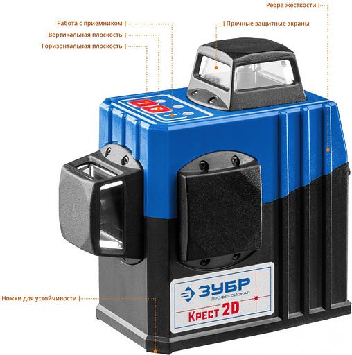 Лазерный нивелир Зубр Профессионал 34907-2 фото 2