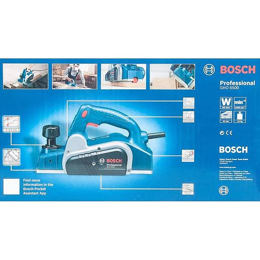 Рубанок Bosch GHO 6500 650Вт 82мм 16500об/мин фото 4