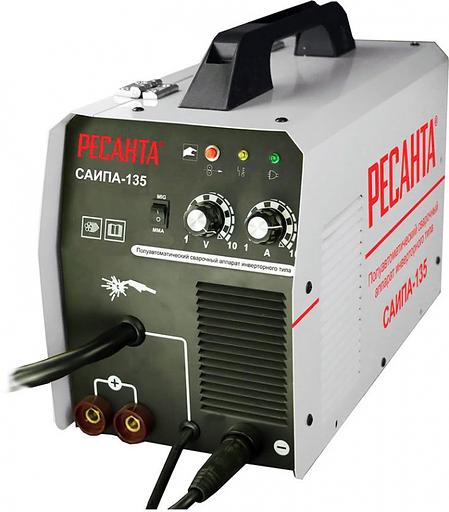 Сварочный аппарат Ресанта САИПА-135 инвертор ММА DC (кейс в комплекте) фото 1