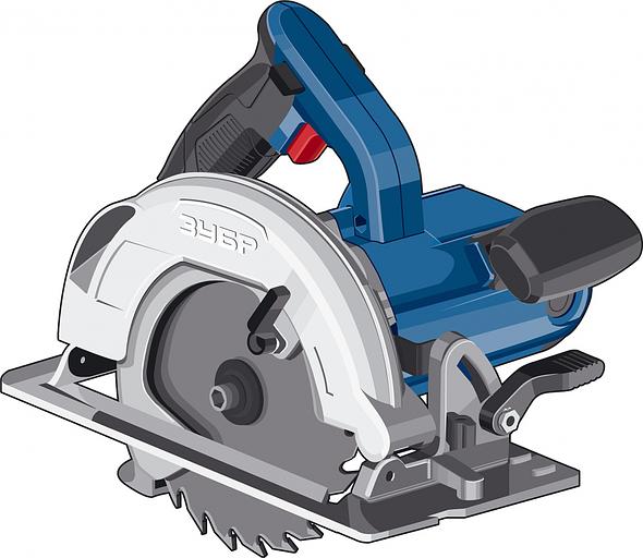 Циркулярная пила (дисковая) Зубр ПДП-55 1300Вт (ручная) фото 1