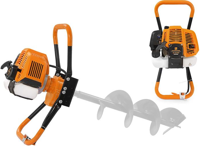 Мотобур Carver AG-52/000 бытовой 2-х такт. 1400Вт 1.9л.с. 52см3 277об/мин (01.003.00011) фото 1