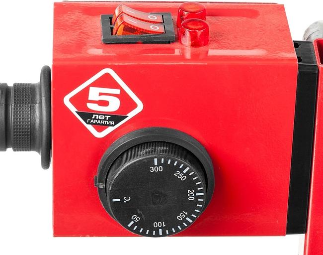 Сварочный аппарат для пластиковых труб Зубр АСТ-2000 раструбная 2кВт (кейс в комплекте) фото 3