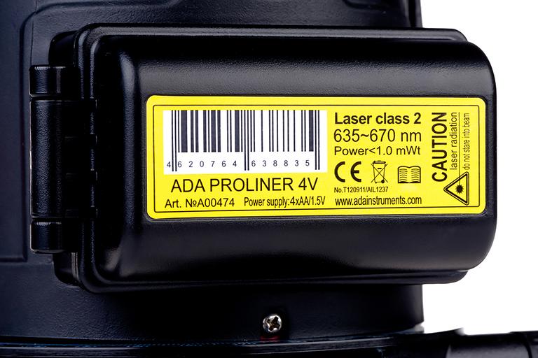 Лазерный уровень Ada PROLiner 4V фото 10