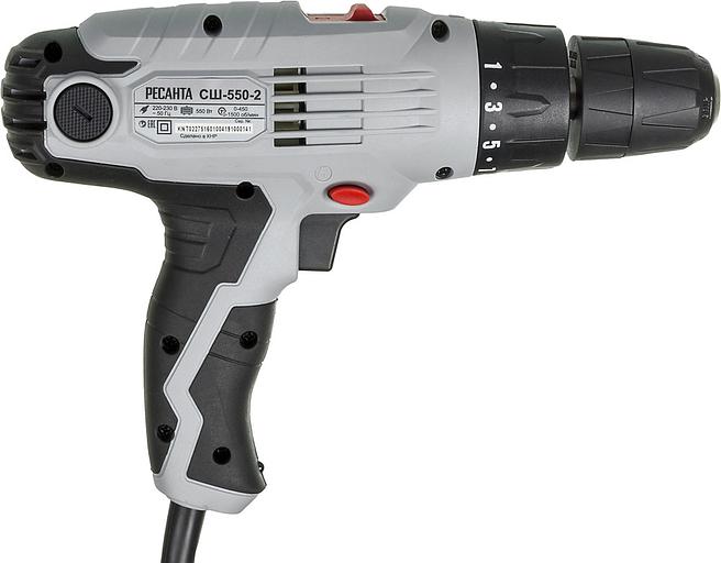 Дрель-шуруповерт Ресанта СШ-550-2 550Вт патрон:быстрозажимной фото 2