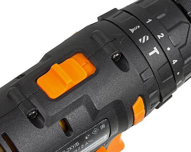 Дрель-шуруповерт ударная Вихрь ДА-18Л-2КУ/Б аккум. патрон:быстрозажимной (кейс в комплекте) фото 5