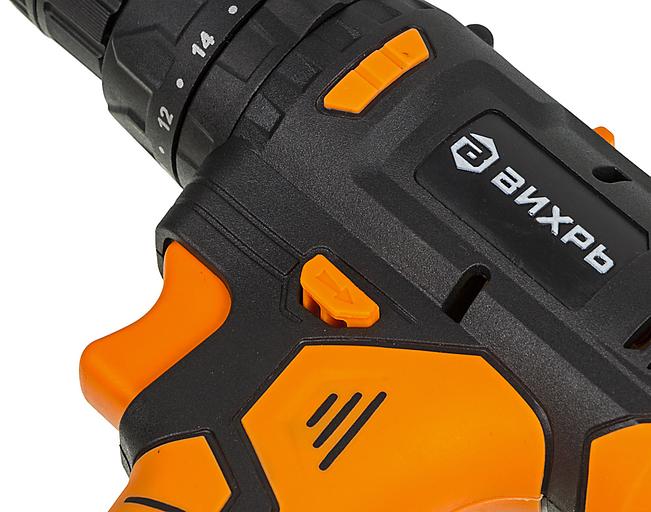 Дрель-шуруповерт ударная Вихрь ДА-18Л-2КУ/Б аккум. патрон:быстрозажимной (кейс в комплекте) фото 8