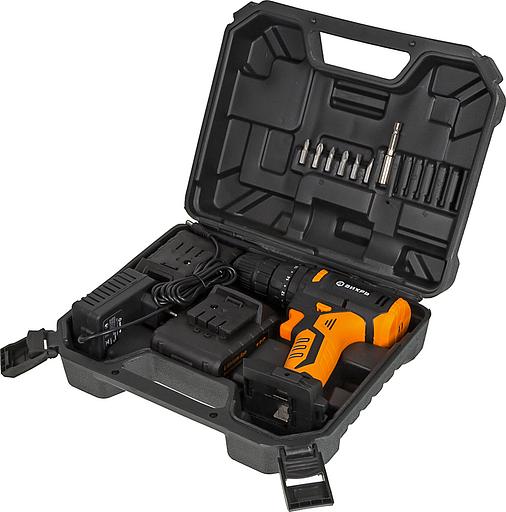 Дрель-шуруповерт ударная Вихрь ДА-18Л-2КУ/Б аккум. патрон:быстрозажимной (кейс в комплекте) фото 10