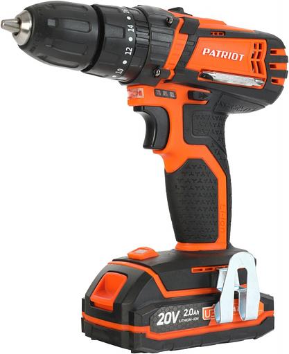 Дрель-шуруповерт Patriot BR 201UES-h аккум. патрон:быстрозажимной (кейс в комплекте) фото 2