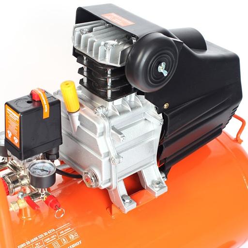 Компрессор поршневой Patriot EURO 50-260K масляный 260л/мин 50л 1800Вт оранжевый фото 8