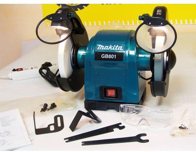 Электроточило Makita GB801 120Вт 2850об/мин d=205мм t=19мм фото 2