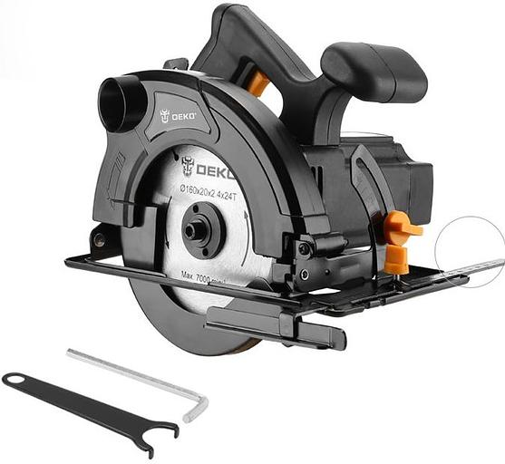 Циркулярная пила (дисковая) Deko DKCS1500-160 1500Вт (ручная) фото 1