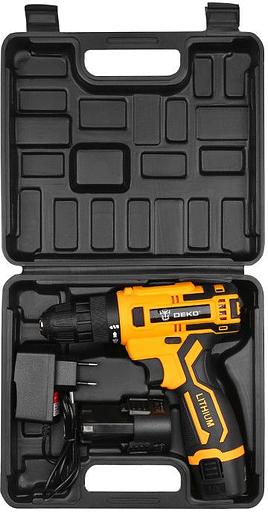 Дрель-шуруповерт Deko Banger 12V SET 3 аккум. патрон:быстрозажимной (кейс в комплекте) фото 2