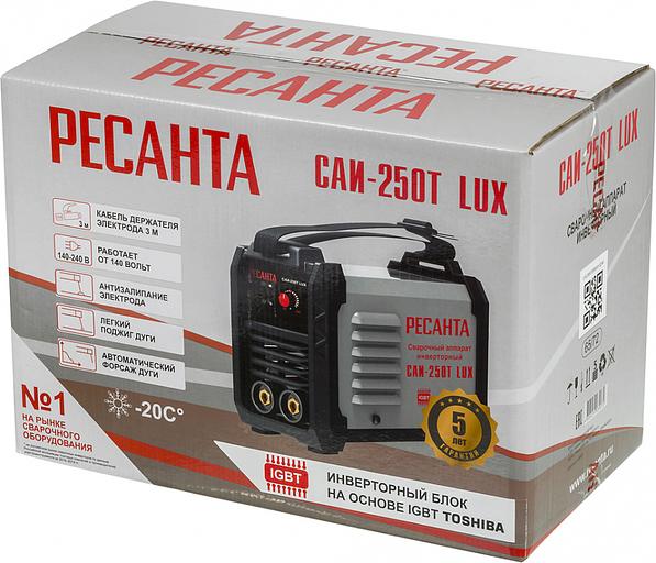 Сварочный аппарат Ресанта САИ-250Т LUX инвертор ММА DC 9.5кВт фото 8