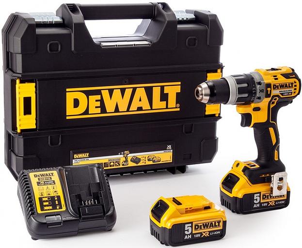 Дрель-шуруповерт ударная DeWalt DCD796P2-QW аккум. патрон:быстрозажимной (кейс в комплекте) фото 1