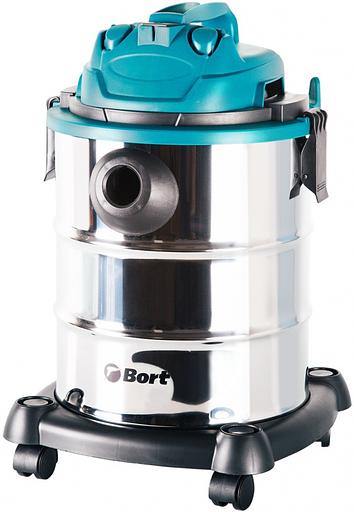 Строительный пылесос Bort BSS-1325 1300Вт (уборка: сухая/влажная) синий фото 1