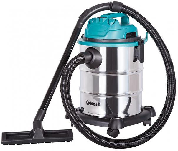 Строительный пылесос Bort BSS-1325 1300Вт (уборка: сухая/влажная) синий фото 2