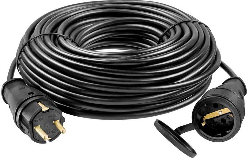 Удлинитель силовой Stayer 55026-30 3x1.5кв.мм 1розет. 30м КГ без катушки черный фото 2