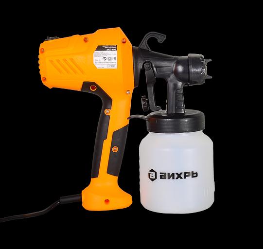 Краскопульт Вихрь ЭКП-400 400Вт бак:1000мл 700мл/мин фото 7