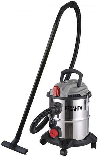 Строительный пылесос Ресанта ПС-1500/20 1500Вт (уборка: сухая/влажная) серебристый фото 1