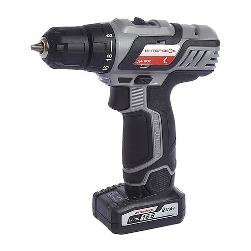 Дрель-шуруповерт Интерскол ДА-18ЭР аккум. патрон:быстрозажимной (кейс в комплекте) фото 1