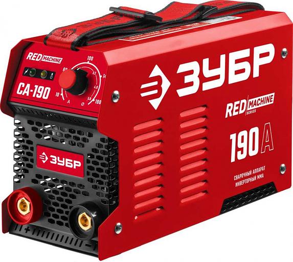 Сварочный аппарат Зубр СА-190 инвертор ММА 6.6кВт фото 1