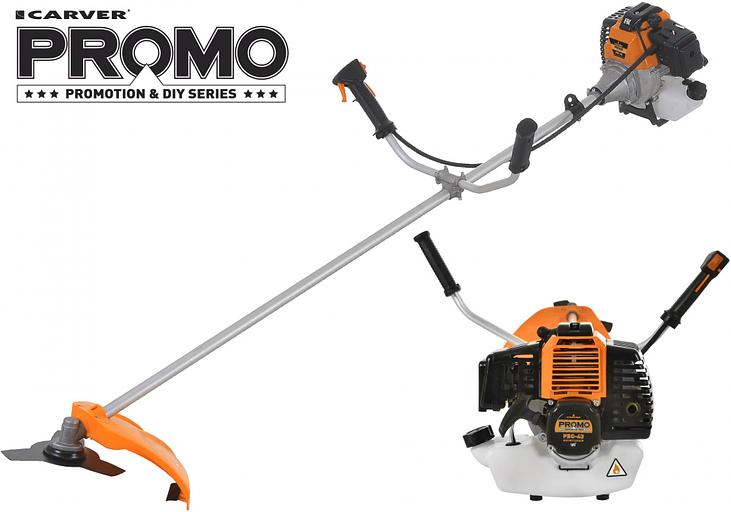 Триммер бензиновый Carver Promo PBC-43 1250Вт 1.7л.с. неразбор.штан. реж.эл.:леска/нож фото 1