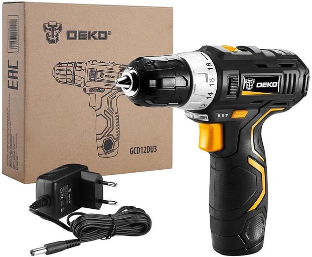 Дрель-шуруповерт Deko GCD12DU3 аккум. патрон:быстрозажимной фото 7