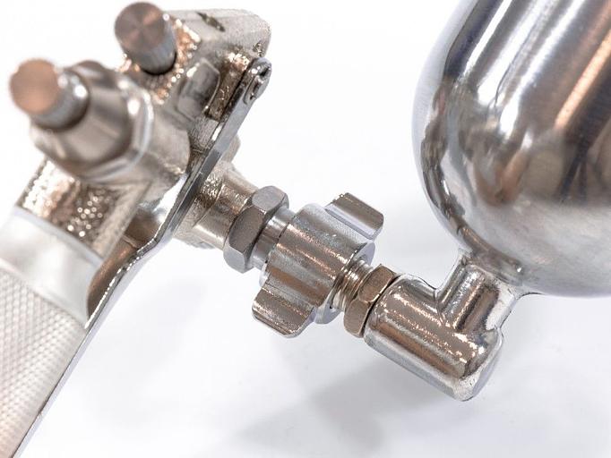 Краскораспылитель Matrix 57318 141л/мин бак:0.1л серебристый/белый фото 3