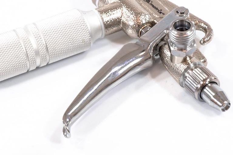 Краскораспылитель Matrix 57318 141л/мин бак:0.1л серебристый/белый фото 4