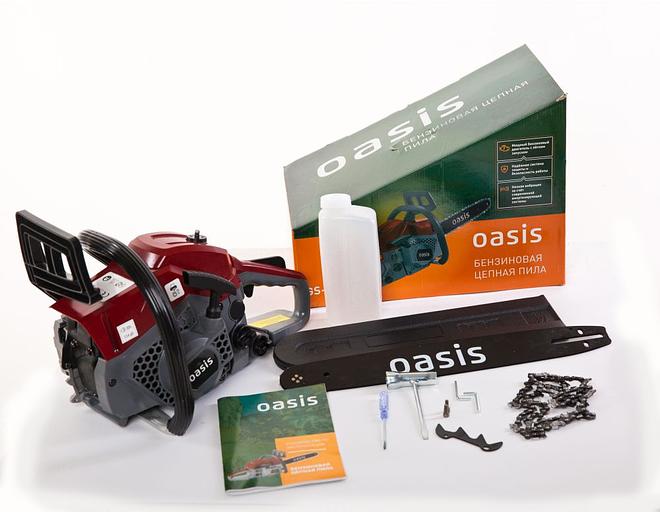 Бензопила Oasis GS-4516 (R) 2000Вт 2.7л.с. дл.шин.:16" (40cm) фото 4