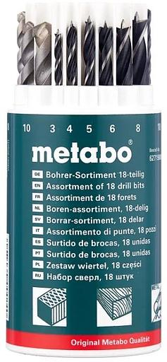 Набор принадлежностей Metabo 627190000 18 предметов (жесткий кейс) фото 2