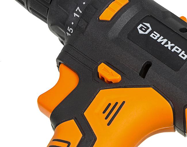 Дрель-шуруповерт Вихрь ДА-18Л-2К/Б аккум. патрон:быстрозажимной (кейс в комплекте) фото 7