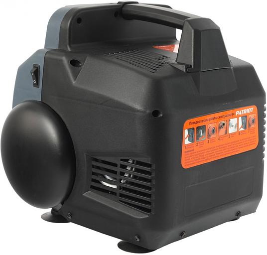 Компрессор поршневой Patriot WO 6-180 безмасляный 180л/мин 6л 1100Вт черный/оранжевый фото 6