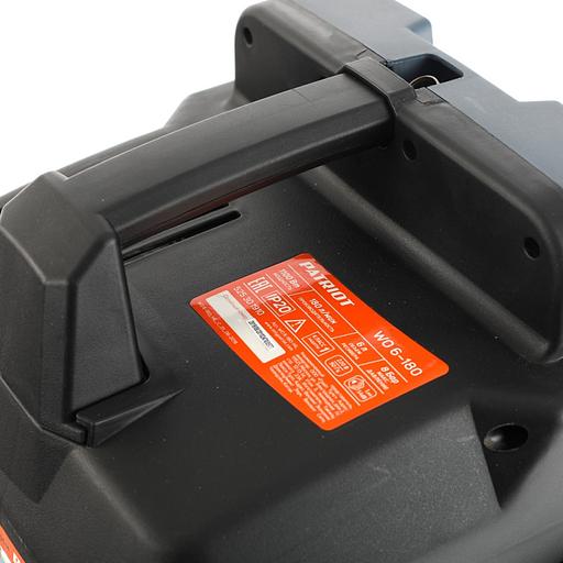 Компрессор поршневой Patriot WO 6-180 безмасляный 180л/мин 6л 1100Вт черный/оранжевый фото 10